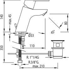 Grifo de lavabo alto BM-TRES