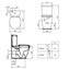 Inodoro completo compacto CONNECT SPACE Arco Ideal Standard