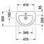 Lavabo mural 47 Darling New DURAVIT