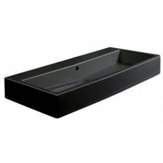 Lavabo negro para mueble 100 rebosadero Vero Duravit