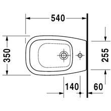 Bidé a suelo 35 D-Code Duravit