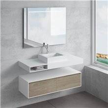 Conjunto encimera+lavabo GALATEA cajón NATUGAMA