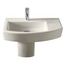 Lavabo semipedestal edelweiss Hall 65x42cm Roca