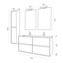 Mueble doble 120cm Roble Eternity Noja Salgar 