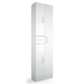 Mueble auxiliar pilar Motril blanco 3P/1C SALGAR