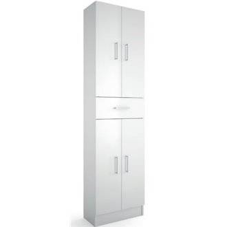 Mueble auxiliar pilar Motril blanco 4P/1C SALGAR