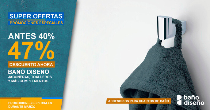Rebajas en accesorios de Ba&ntilde;oDise&ntilde;o