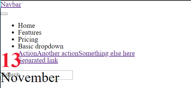 Broken navbar