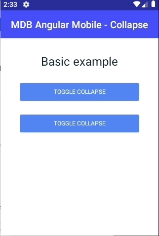 Android collapse