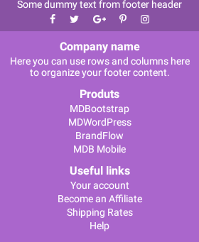 Android footer