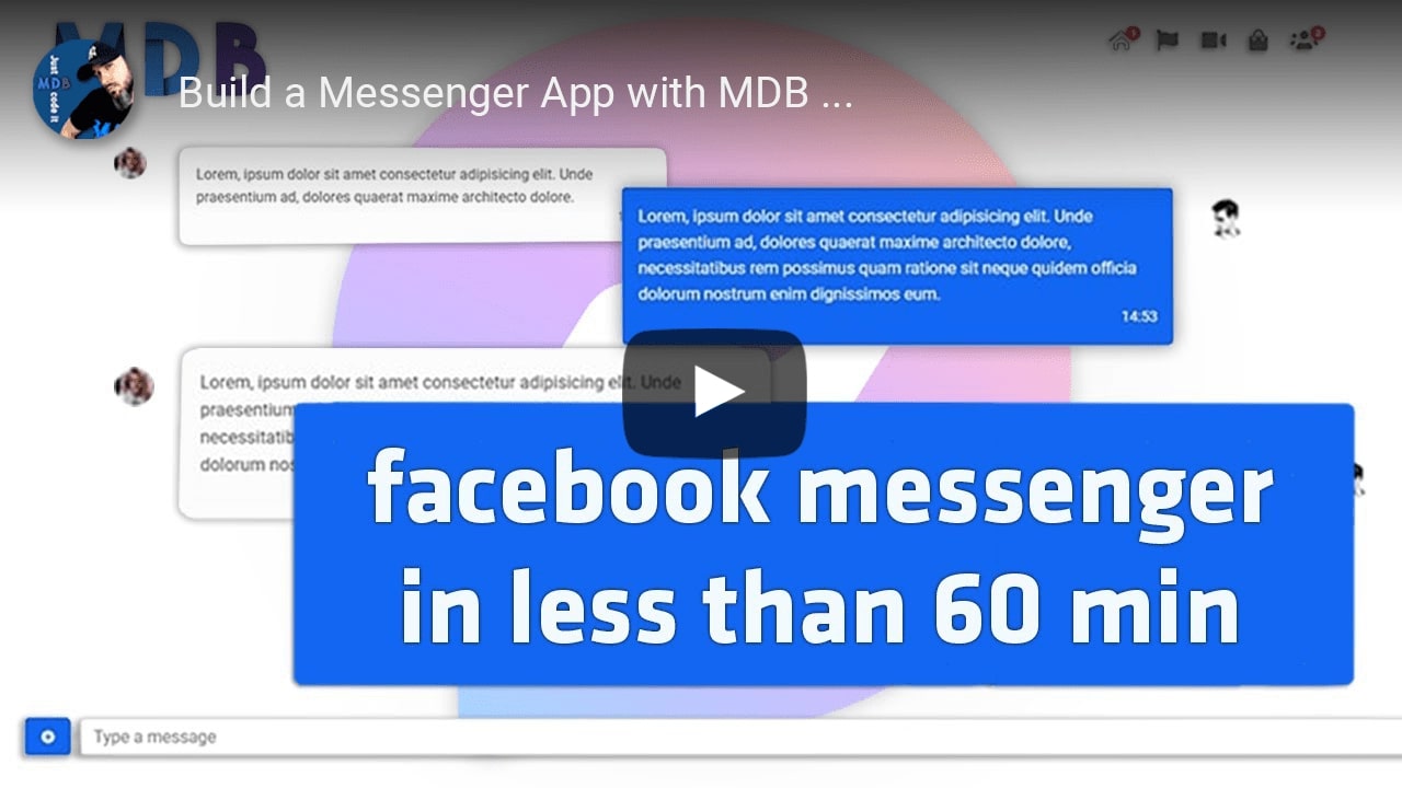 MDB 5 - Bootstrap 5 & Material Design 2.0