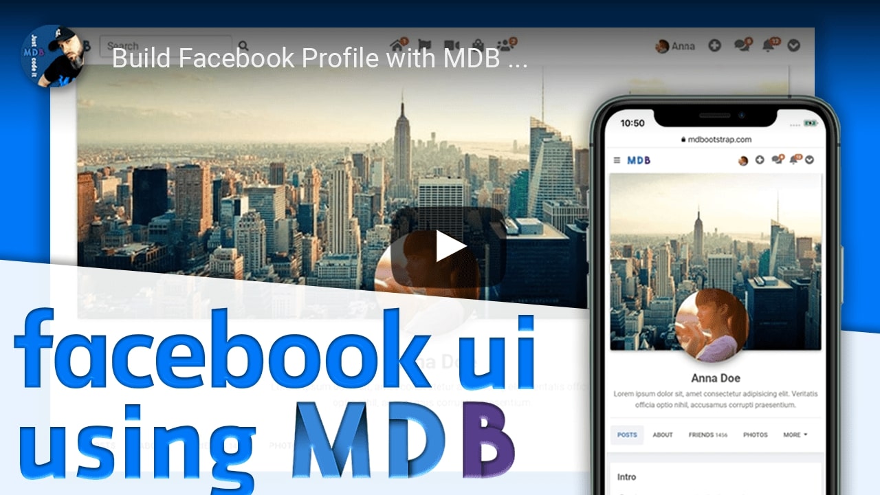 MDB 5 - Bootstrap 5 & Material Design 2.0