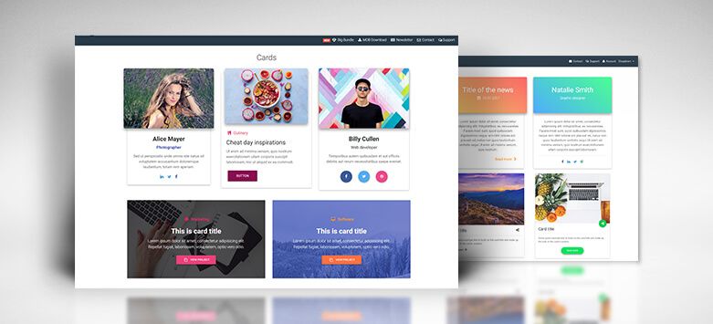 Material Design for Bootstrap - components
