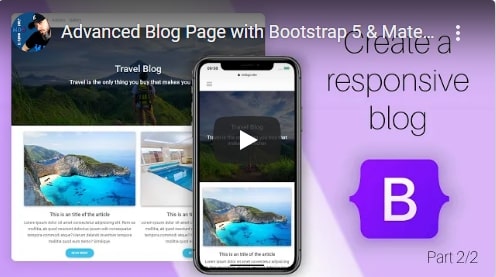 MDB 5 - Bootstrap 5 & Material Design 2.0
