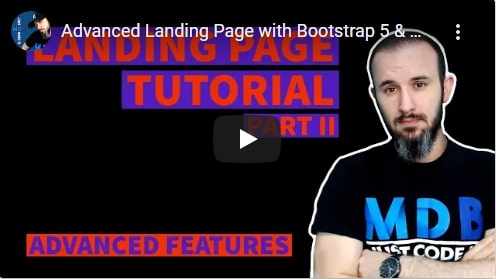 MDB 5 - Bootstrap 5 & Material Design 2.0
