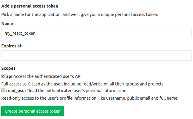 add token