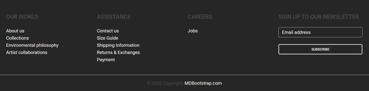 MDB 5 - Bootstrap 5 & Material Design 2.0