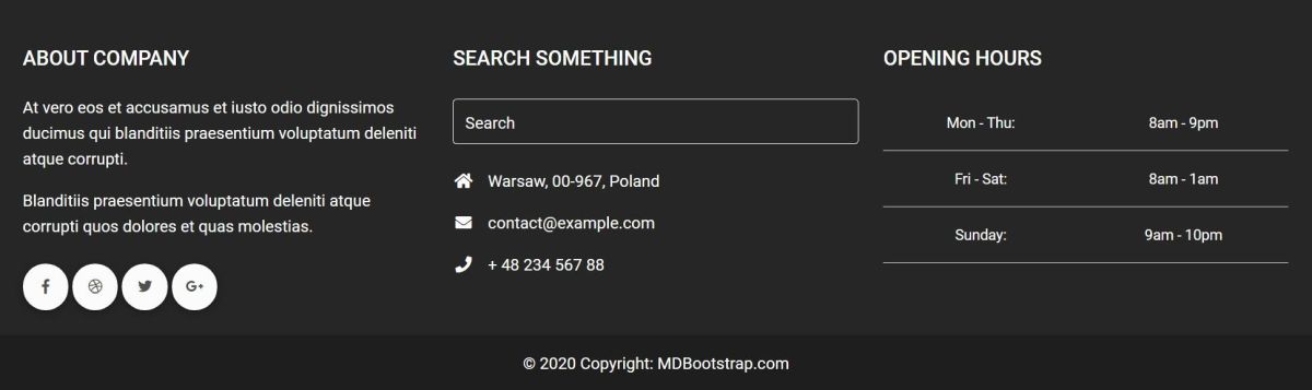 MDB 5 - Bootstrap 5 & Material Design 2.0