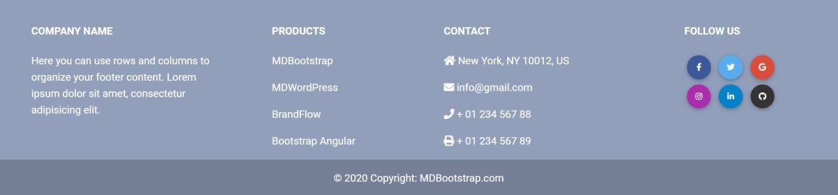 MDB 5 - Bootstrap 5 & Material Design 2.0