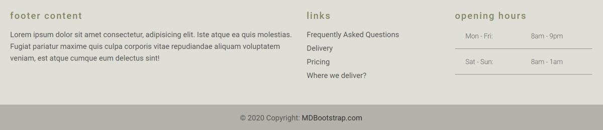 MDB 5 - Bootstrap 5 & Material Design 2.0