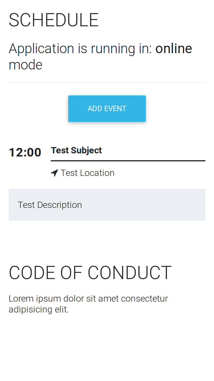 PWA Application
