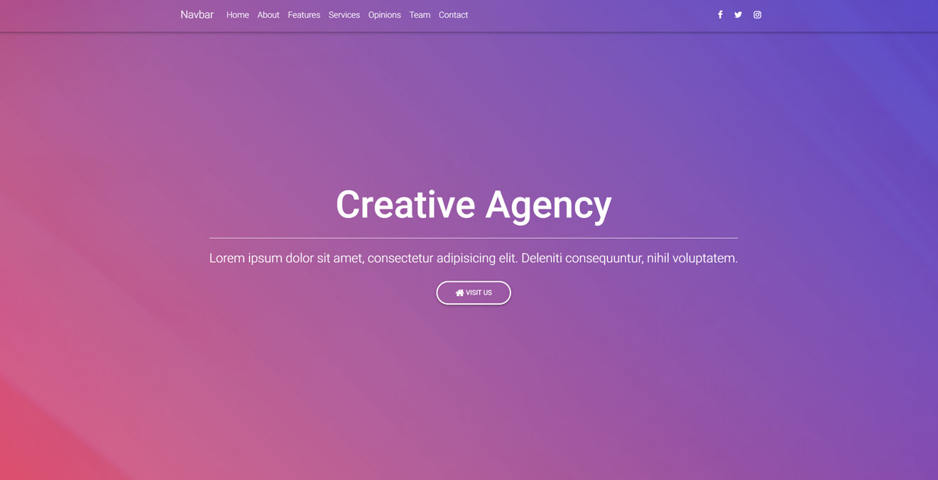 Display of intro page with video
