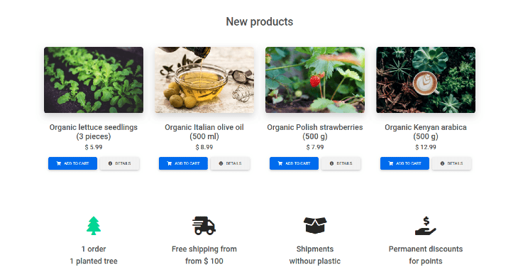 Example eCommerce Contact Page