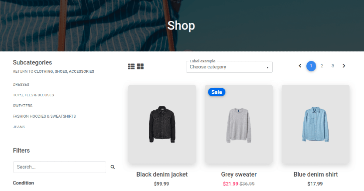 Example eCommerce Shop