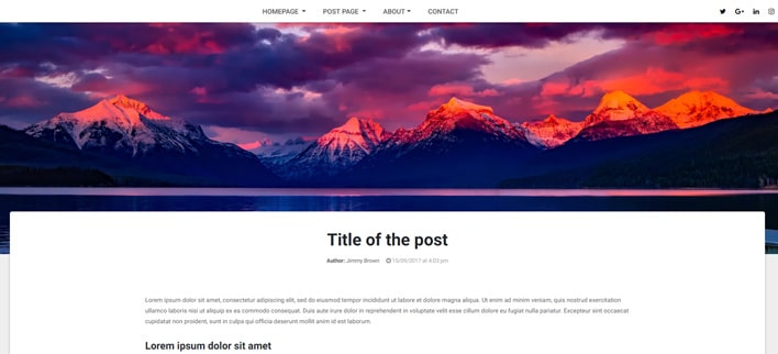 Post Pages