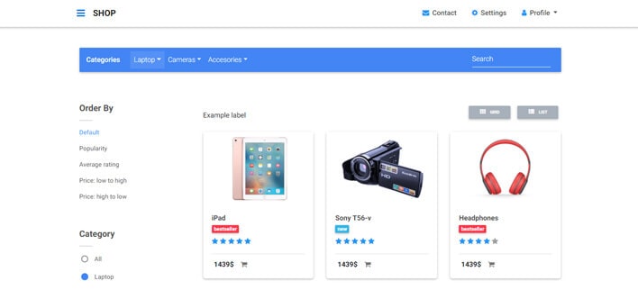 Category Pages