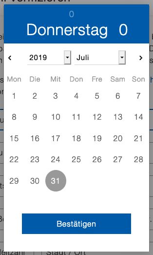 when not setting a default date