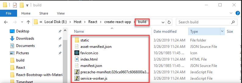 react built