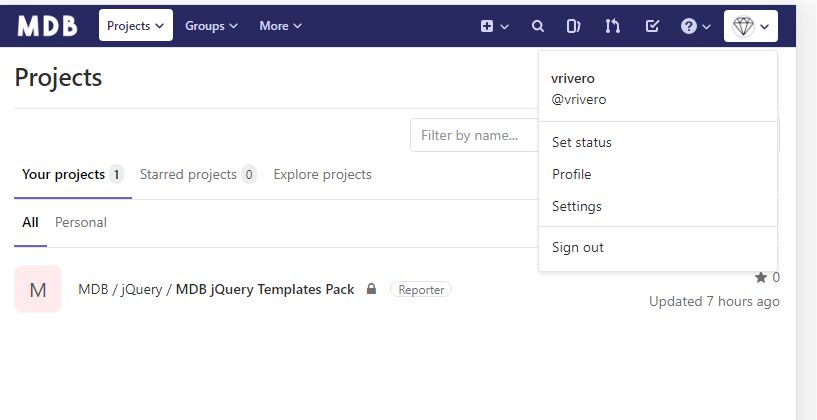 GitLab Dashboard