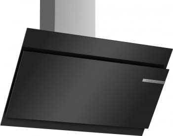 Campana decorativa de pared Bosch DWK97JM60 en Cristal Negro de 90 cm a 722 m³/h | Motor EcoSilence Clase A+ | Serie 6