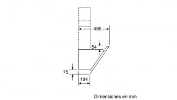 Campana decorativa de pared Bosch DWK97JM60 en Cristal Negro de 90 cm a 722 m³/h | Motor EcoSilence Clase A+ | Serie 6 - 13