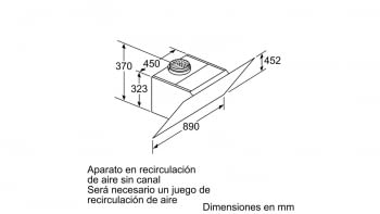 Campana decorativa de pared Bosch DWK97JM60 en Cristal Negro de 90 cm a 722 m³/h | Motor EcoSilence Clase A+ | Serie 6 - 14