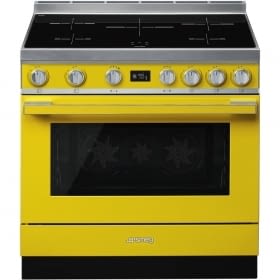Smeg CPF9IPYW Cocina Portofino Amarilla 90x60cm Horno Pirolítico XXL y 5 Zonas de Inducción