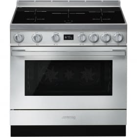 Smeg CPF9IPX Cocina Portofino Inox 90x60cm Horno Pirolítico XXL y 5 Zonas de Inducción