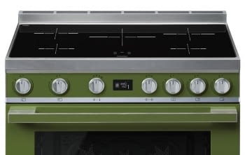 Smeg CPF9IPOG Cocina Portofino Color Verde 90x60cm Horno Pirolítico XXL y 5 Zonas de Inducción