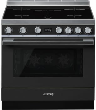 Smeg CPF9IPAN Cocina Portofino Color Antracita 90x60cm Horno Pirolítico XXL y 5 Zonas de Inducción - 3