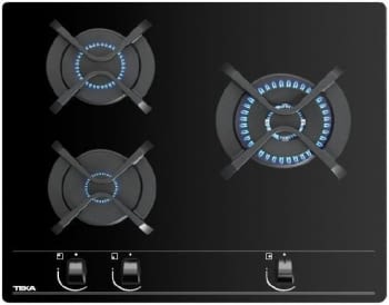 TEKA GBC 63010 KBB Placa Gas Butano Cristal 3 Fuegos