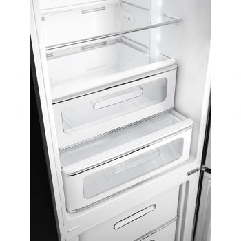 Combi Smeg FAB32RBL5 Negro No Frost Estética Retro Años 50 A+++ Iluminación Led | Bisagra Derecha | ¡Envío Gratis! - 4