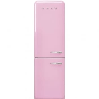 Combi Smeg FAB32LPK5 Rosa No Frost Estética Retro Años 50 A+++ Iluminación Led | Bisagra Izquierda | ¡Envío Gratis!