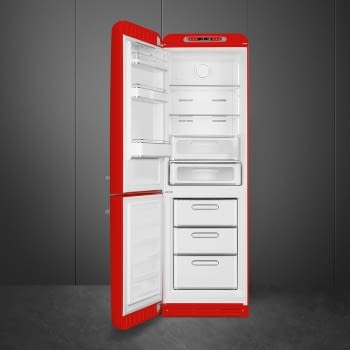Combi Smeg FAB32LRD5 Rojo No Frost Estética Retro Años 50 A+++ Iluminación Led | Bisagra Izquierda | ¡Envío Gratis! - 3