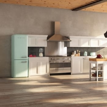 Combi Smeg FAB32RPG5 Verde agua No Frost Estética Retro Años 50 A+++ Iluminación Led | Bisagra Derecha | ¡Envío Gratis! - 3