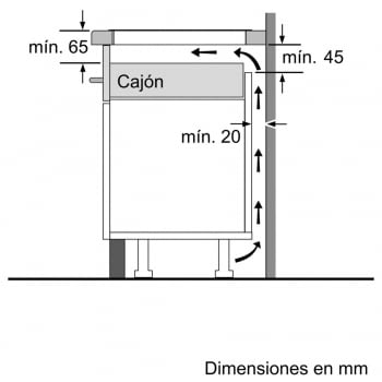 Inducción Bosch PUC631BB2E Encimera de 60cm con 3 Zonas - 5