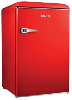 Frigorífico SVAN SVRR090 Color Rojo Ferrari Luz Led A++ Estilo Años 50 Retro Americano | Stock