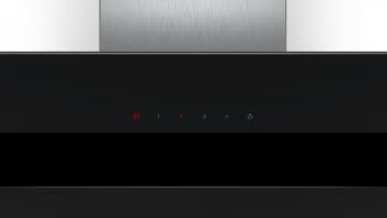 Campana decorativa de pared Bosch DWK87CM60 en Cristal Negro de 80 cm a 700 m³/h | Clase B | Serie 4 - 2