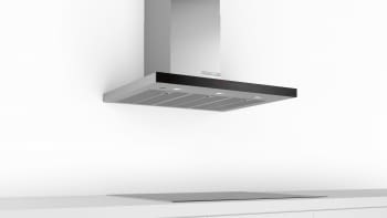 Campana decorativa de pared Bosch DWB98PR50 en Acero inoxidable de 90 cm a 843 m³/h | WiFi Home Connect | Motor EcoSilence A+ | Serie 8 - 4