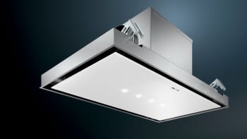 Extractor de Techo Siemens LR97CBS20 Blanco de 90 cm con una potencia de 798 m³/h | WiFi Home Connect | Motor iQdrive Clase A | iQ500 - 3